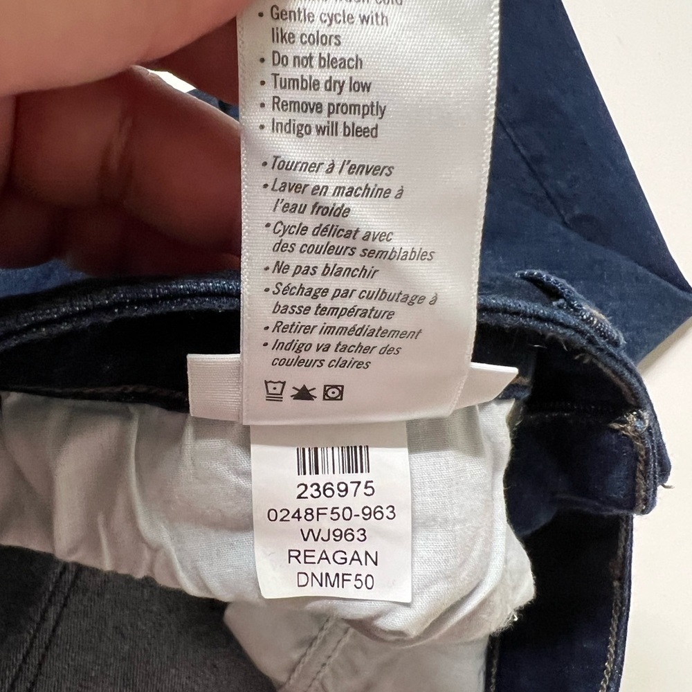 PAIGE Womens Dark Reagan Wash Skyline Skinny Stretch Jeans Size 30 - Picture 6 of 7